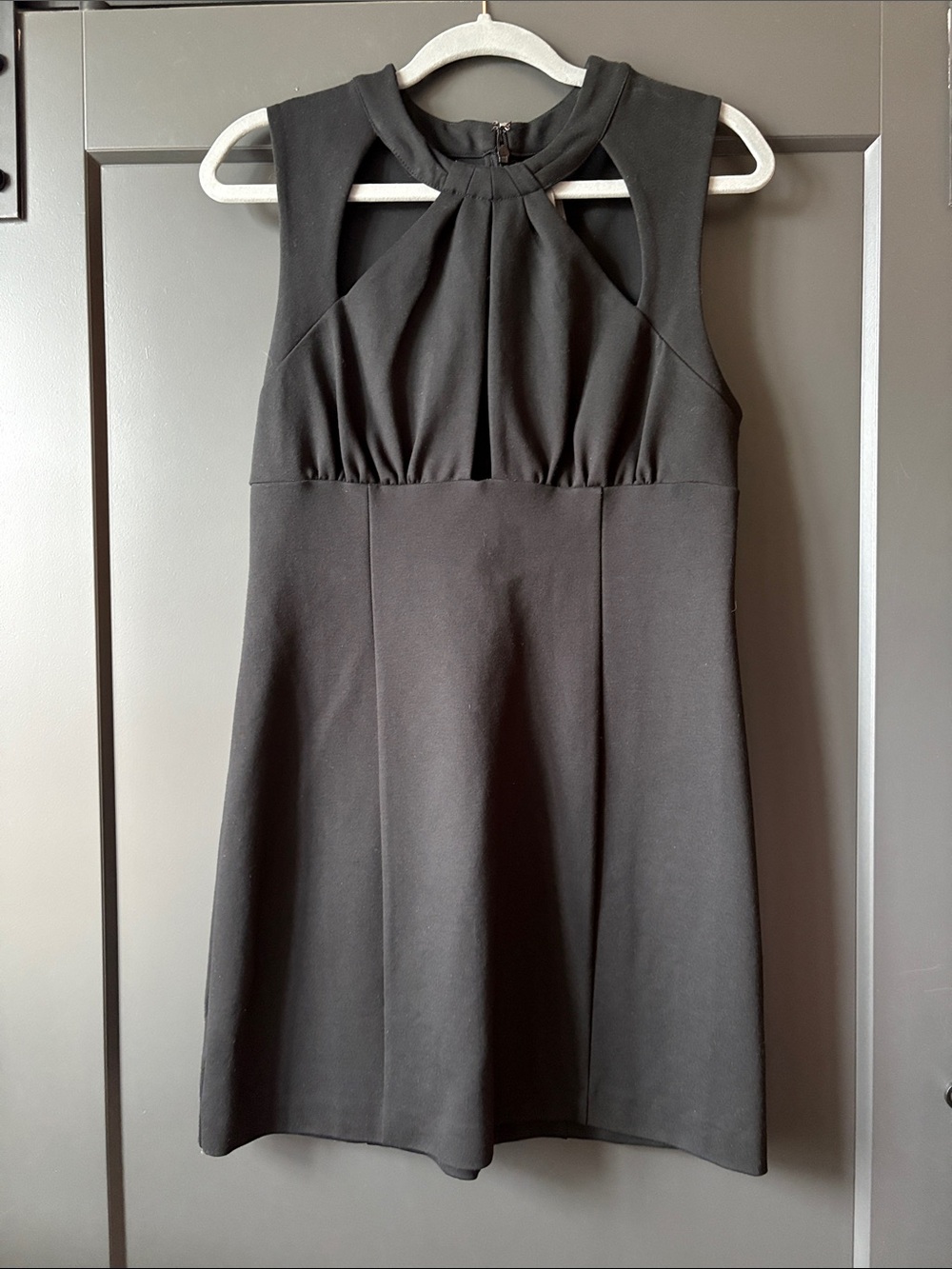 NWT Anthropologie Black Cutout Mini Dress